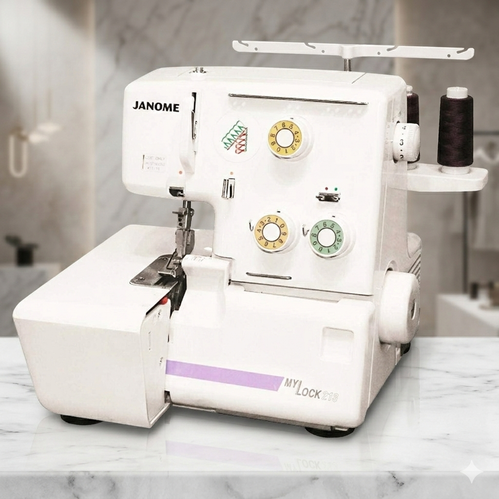 Janome 213 Domestic Overlock Sewing Machine (Made in Taiwan)