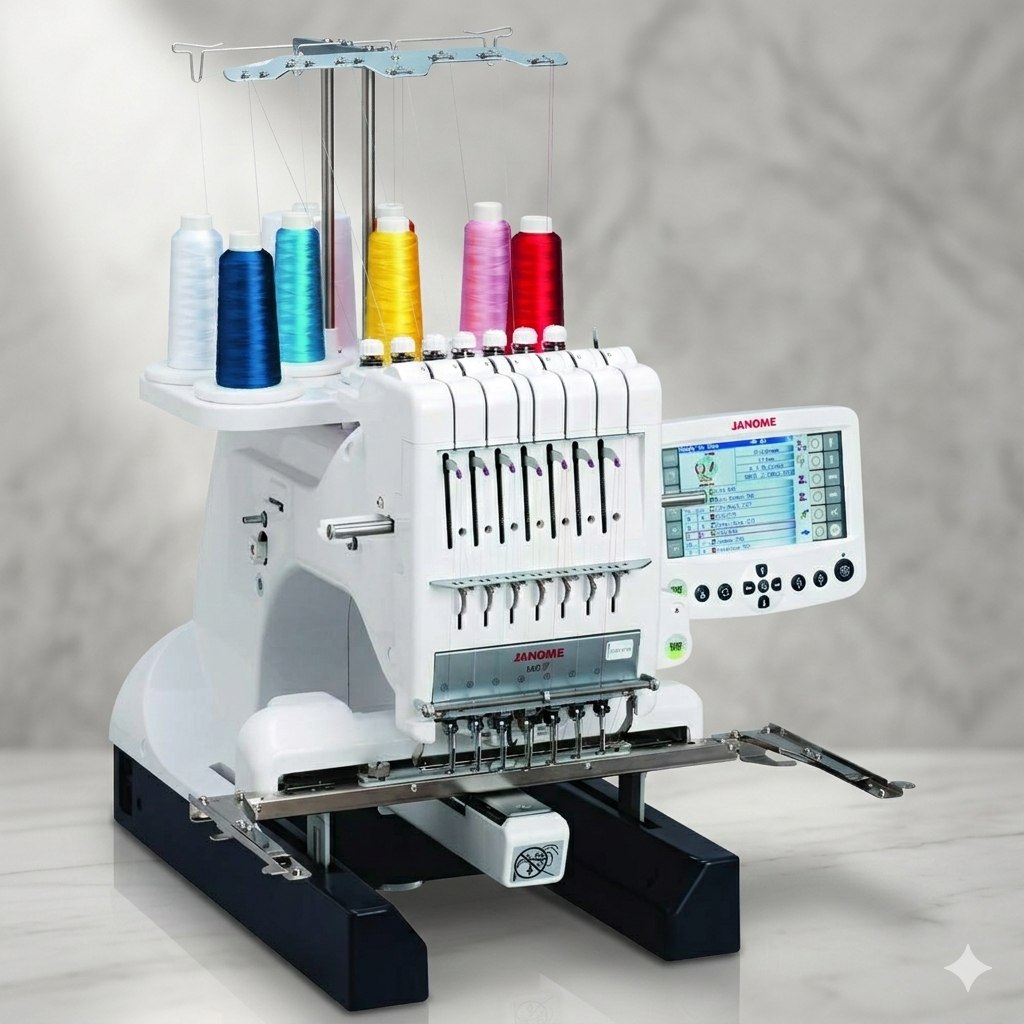 Janome MB-7E Industrial Multi-Needle Embroidery Machine (Made in Taiwan)